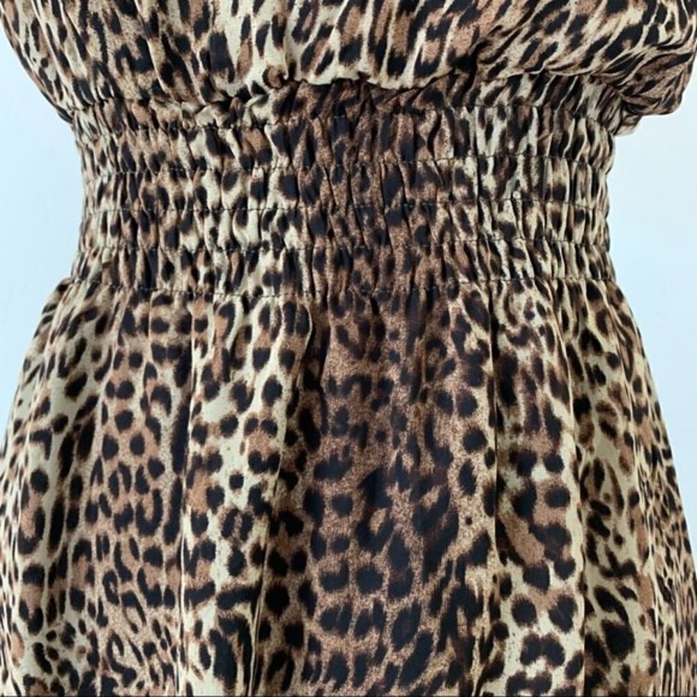 Forever 21 Strapless Leopard Print Maxi Dress - Brown, Black - Picture 7 of 8